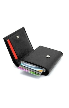 Ozka Leather Collection Mekanizmalı Kartlık Cüzdan Portföy Sıyah Ozka Leather Collection Mekanizmalı Kartlık Cüzdan Portföy Sıyah