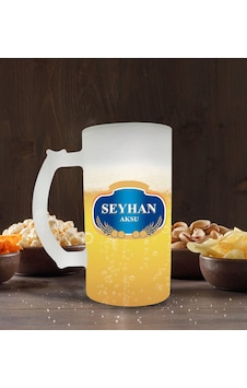 Kişiye Özel Bira Logolu Buzlu Cam Bira Bardağı 50cl-2 Kişiye Özel Bira Logolu Buzlu Cam Bira Bardağı 50cl-2