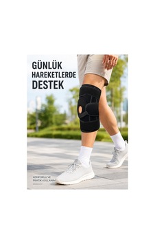 Sporcu Patella Dizliği Esnek Ligamentli Silikon Pedli Menisküs Diz Destek Bandajı