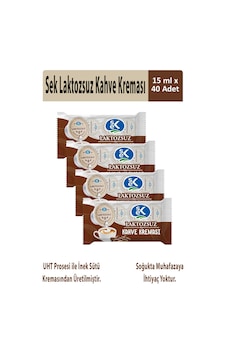 Sek Laktozsuz Kahve Kreması 15 Ml X 10 Adet X 4 Paket