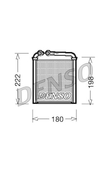 DENSO DRR32005 Kalorifer Radyatoru (Vw Golf 12-13 Passat 11-15 Skoda Superb 14-15) 3C0819031 3C0819031A (WC285487) DENSO DRR32005 Kalorifer Radyatoru (Vw Golf 12-13 Passat 11-15 Skoda Superb 14-15) 3C0819031 3C0819031A (WC285487)