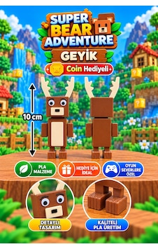 Super Bear Adventure Geyik Figürü 10 Cm Super Bear Adventure Geyik Figürü 10 Cm
