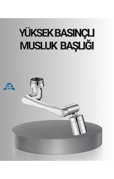 1080 Dönebilen Musluk Başlığı Robotik Kol Havalandırıcı Çok Yönlü Su Yönlendirme Altın
