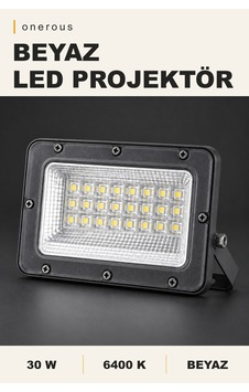 Onerous 30w 6400k Beyaz Led Projektör Onerous 30w 6400k Beyaz Led Projektör
