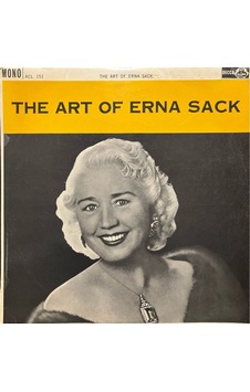 Erna Sack The Art Of Erna Sack Lp Plak Erna Sack The Art Of Erna Sack Lp Plak
