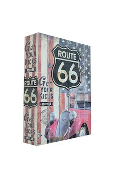 115 Route 66 Dekoratif Kitap Kutusu