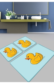Canard Banyo Halısı Djt 3 Lü Set Mavi