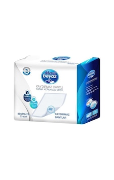 Mavi Beyaz Kaydırmaz Bantlı Yatak Koruyucu Örtü 60x90cm 30 Adet Mavi Beyaz Kaydırmaz Bantlı Yatak Koruyucu Örtü 60x90cm 30 Adet