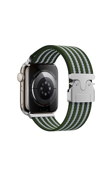Watch 10 46mm Mkst Krd-133 Naylon Kumaş Hasır Örgülü Kordon - Yeşil Watch 10 46mm Mkst Krd-133 Naylon Kumaş Hasır Örgülü Kordon - Yeşil