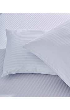 Komfort Home Çizgili Pamuk Saten Yastık Kılıfı / Açık Gri 2 Adet Komfort Home Çizgili Pamuk Saten Yastık Kılıfı / Açık Gri 2 Adet
