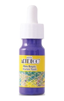 Artdeco Ebru Boyası Damlalıklı 30ml Lila - 2 Adet Artdeco Ebru Boyası Damlalıklı 30ml Lila - 2 Adet