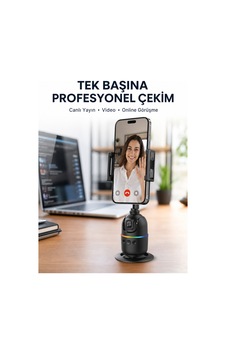 Canlı Yayın Ve Video Çekimleri İçin Otomatik Yüz Takipli Masaüstü Gimbal Yeni Nesil Çok Rnekli