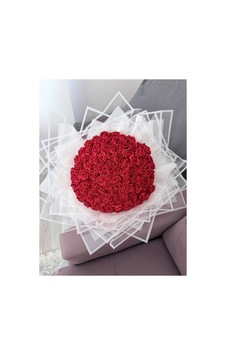 99 Lu İsteme Söz Buketi Kırmızı - 861840809 Kırmızı