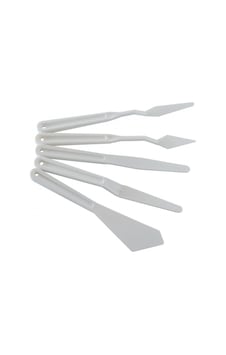Plastik Spatül Seti 5'li White White Plastik Spatül Seti 5'li White White