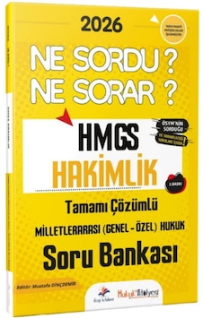 Dizgi Kitap 2026 Hukuk Atölyesi Hmgs Hakimlik Ne Sordu Ne Sorar Milletlerarası Genel Özel Hukuk Tamamı Çözümlü Soru Bankası