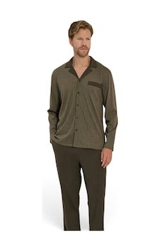 Pijadore Erkek %100 Pamuklu Önden Düğmeli Uzun Kollu Pijama Takımı 2272 Kahverengi Pijadore Erkek %100 Pamuklu Önden Düğmeli Uzun Kollu Pijama Takımı 2272 Kahverengi