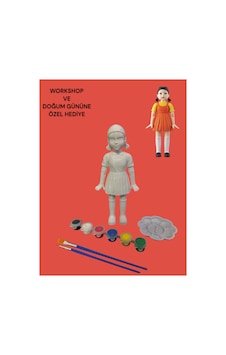 3d Squid Game Young Hee Doll Squid Game İn Ikonik Oyuncak Bebeği 15 Cm - Kendin Boya Hobi Ve Etkinlik Seti - Akrilik Boya + 2 Fırça 3d Squid Game Young Hee Doll Squid Game İn Ikonik Oyuncak Bebeği 15 Cm - Kendin Boya Hobi Ve Etkinlik Seti - Akrilik Boya + 2 Fırça