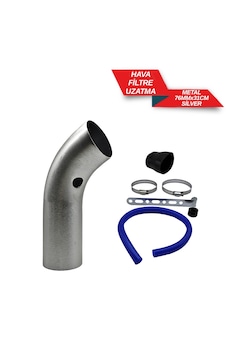 Hava Filtre Uzatma Metal 76 Mm X31 Cm Silver Gri 4686333 Hava Filtre Uzatma Metal 76 Mm X31 Cm Silver Gri 4686333