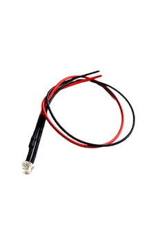 12V Mantar LED Kablolu 5 Adet 4.8mm Kırmızı Şeffaf - 20 Cm 12V Mantar LED Kablolu 5 Adet 4.8mm Kırmızı Şeffaf - 20 Cm