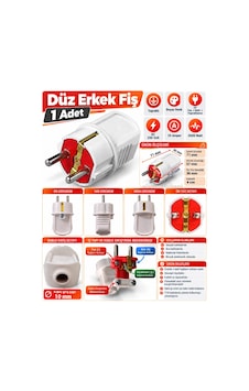 Arvia Topraklı Fiş Düz Beyaz 16 Amper 220 Volt Ip20 Erkek Fiş Arvia Topraklı Fiş Düz Beyaz 16 Amper 220 Volt Ip20 Erkek Fiş