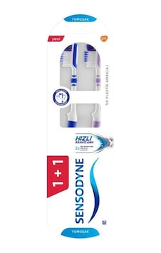 Sensodyne Hızlı Diş Fırçası 2'li Mavi - Mor