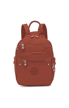 Smart Bags Küçük Boy Krinkıl Kumaş Kadın Sırt Çantası 3386 Kiremit