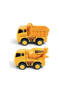 Kum Kamyonu+beton Mikseri Oyuncak 2li Sürtmeli 10 Cm Kum Kamyonu+beton Mikseri Oyuncak 2li Sürtmeli 10 Cm