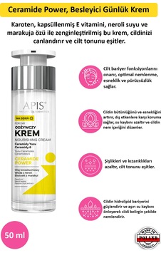 Apis Natural Ceramide Power Besleyici Günlük Cilt Bakım Kremi 50 ML