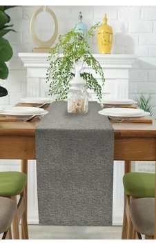 Elegance Antrasit Keten 40 X 140 Runner / Amerikan Servis Antrasit Elegance Antrasit Keten 40 X 140 Runner / Amerikan Servis Antrasit