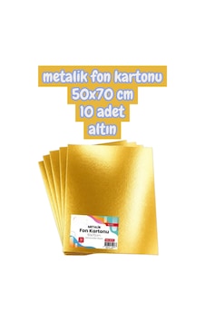 Altın Metalik Fon Kartonu 50x70 Cm 10 Adet 1 Altın Metalik Fon Kartonu 50x70 Cm 10 Adet 1