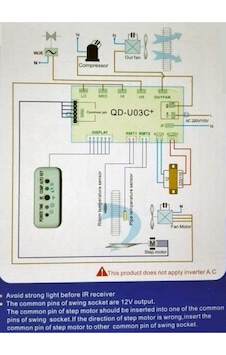 Klima Kumanda Kartı Üniversal Qd-u03c Klima Kumanda Kartı Üniversal Qd-u03c