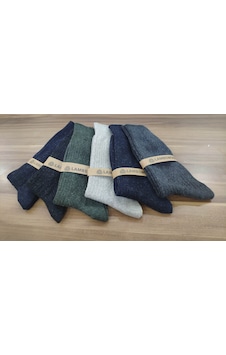 Leement Socks Erkek 6 Çift Kışlık Lambswool Çorap Siyah Leement Socks Erkek 6 Çift Kışlık Lambswool Çorap Siyah