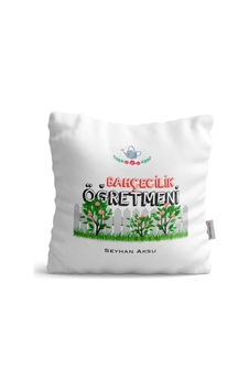 Kişiye Özel Bahçecilik Öğretmeni Saten Yastık - 2 Beyaz Kişiye Özel Bahçecilik Öğretmeni Saten Yastık - 2 Beyaz