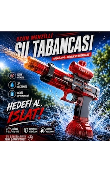 Oyuncak Sarjlı Led Işıklı Otomatik Su Tabancası Su Püskürtmeli 350 Ml Hazne Oyuncak Sarjlı Led Işıklı Otomatik Su Tabancası Su Püskürtmeli 350 Ml Hazne