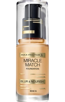 Max Factor Miracle Match Blur Nourish 55 Beige Fondöten 30 ML Max Factor Miracle Match Blur Nourish 55 Beige Fondöten 30 ML