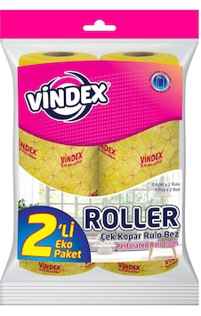 VİNDEX KOPAR KULLAN RULO BEZ 2'Lİ PERFORELİ VİNDEX KOPAR KULLAN RULO BEZ 2'Lİ PERFORELİ
