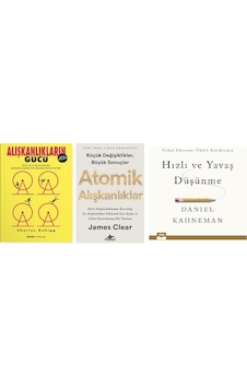 Alıskanlıkların Gucu + Atomık Alıskanlıklar + Hızlı Ve Yavas Dusunme 3 Set Alıskanlıkların Gucu + Atomık Alıskanlıklar + Hızlı Ve Yavas Dusunme 3 Set