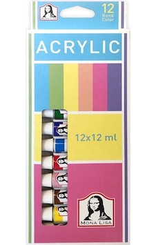 Südor Monalisa Akrilik Boya 12x12ml set 12 li Südor Monalisa Akrilik Boya 12x12ml set 12 li