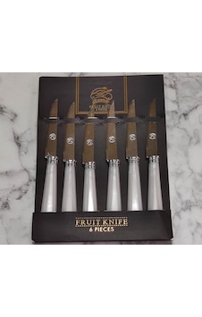 Meyve Bıçağı 6lı Cooker Beyaz Lüx Meyve Bıçağı 6lı Cooker Beyaz Lüx