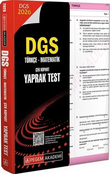 Pegem 2026 Dgs Yaprak Test Pegem Akademi Yayınları Pegem 2026 Dgs Yaprak Test Pegem Akademi Yayınları