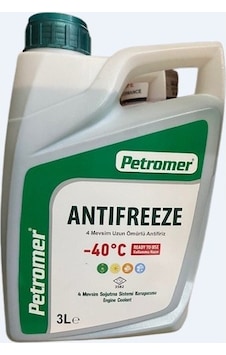 Petromer Organic Antifiriz -40 Yeşil 3 Litre Kullanıma Hazır