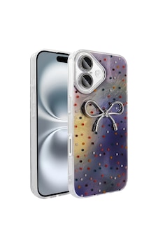 Apple Uyumlu iPad iPhone 16 Plus Kılıf Kamera Korumalı Figürlü Zore Ponti Silikon Kapak Lila Apple Uyumlu iPad iPhone 16 Plus Kılıf Kamera Korumalı Figürlü Zore Ponti Silikon Kapak Lila