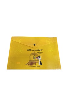 Sylvester Ve Tweety Birdy And The Beast Sarı Dosya Klasör - Warner Bros Cartoon Merrie Melodies Koleksiyonluk