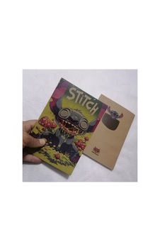Owl Bag Özel Tasarım Vıntage Görünümlü Stitch Ve Sihirli Mantar Desenli Defter Çok Renklı Owl Bag Özel Tasarım Vıntage Görünümlü Stitch Ve Sihirli Mantar Desenli Defter Çok Renklı