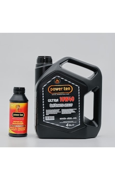 Power Ten 10W40 Motor Yağı 4 Litre + Motor Yağ Katkısı
