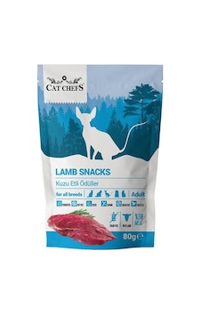 Cat Chefs Lamb Snacks Kuzu Etli Yetişkin Kedi Ödül Maması 80 G Cat Chefs Lamb Snacks Kuzu Etli Yetişkin Kedi Ödül Maması 80 G