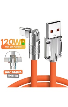 6015 Usb To Type C Hızlı Şarj Data Kablosu Çevirici Dönüştürücü Adaptör 180 Döner 120w 1m 6015 Usb To Type C Hızlı Şarj Data Kablosu Çevirici Dönüştürücü Adaptör 180 Döner 120w 1m