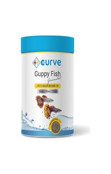 Curve Guppy Fish Lepistes Balık Yemi Granül 100 ml Curve Guppy Fish Lepistes Balık Yemi Granül 100 ml