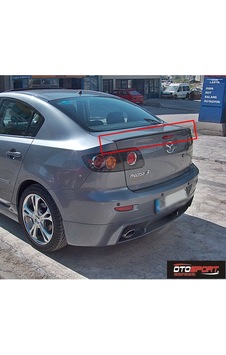 Mazda 3 Ince Spoyler Fiberglass Boyasız Mazda 3 Ince Spoyler Fiberglass Boyasız
