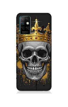 İnfinix Note 8i Uyumlu Taçlı Kurukafa Gölgesinde Desenli Silikon Kılıf Çok Renkli İnfinix Note 8i Uyumlu Taçlı Kurukafa Gölgesinde Desenli Silikon Kılıf Çok Renkli